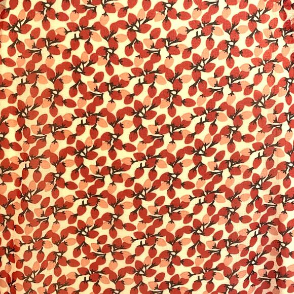 Max Studio Flounce Midi Dress Womens Medium Cream Baked Apple Bud Tiered Smocked - Picture 4 of 11